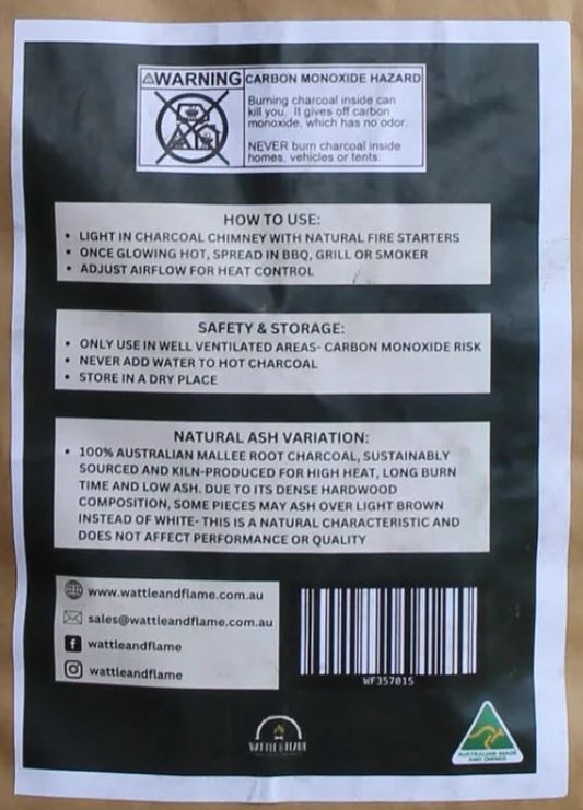 Wattle & Flame Mallee Root Charcoal - Classic