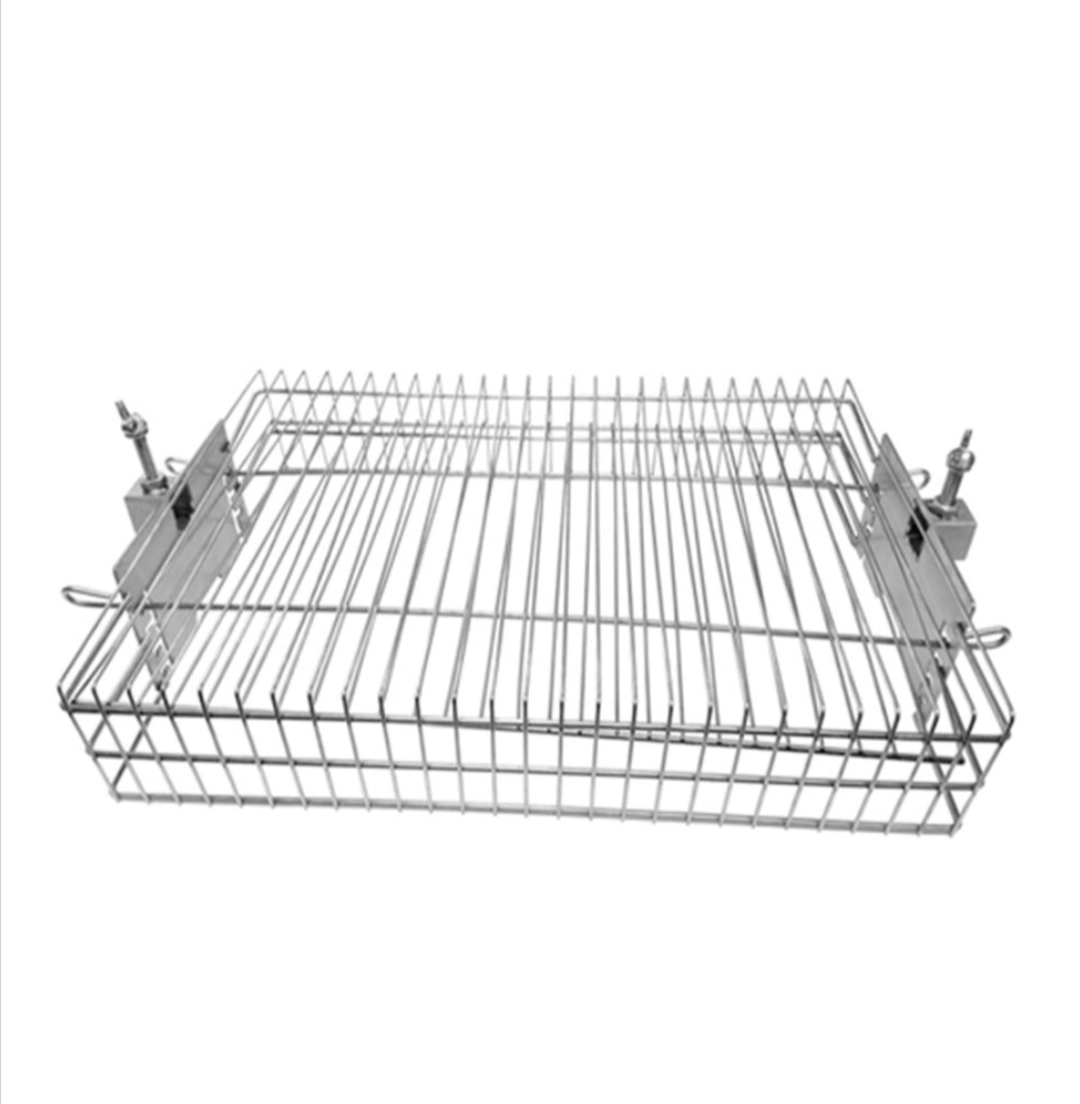 Stainless Steel Rotisserie Basket Large